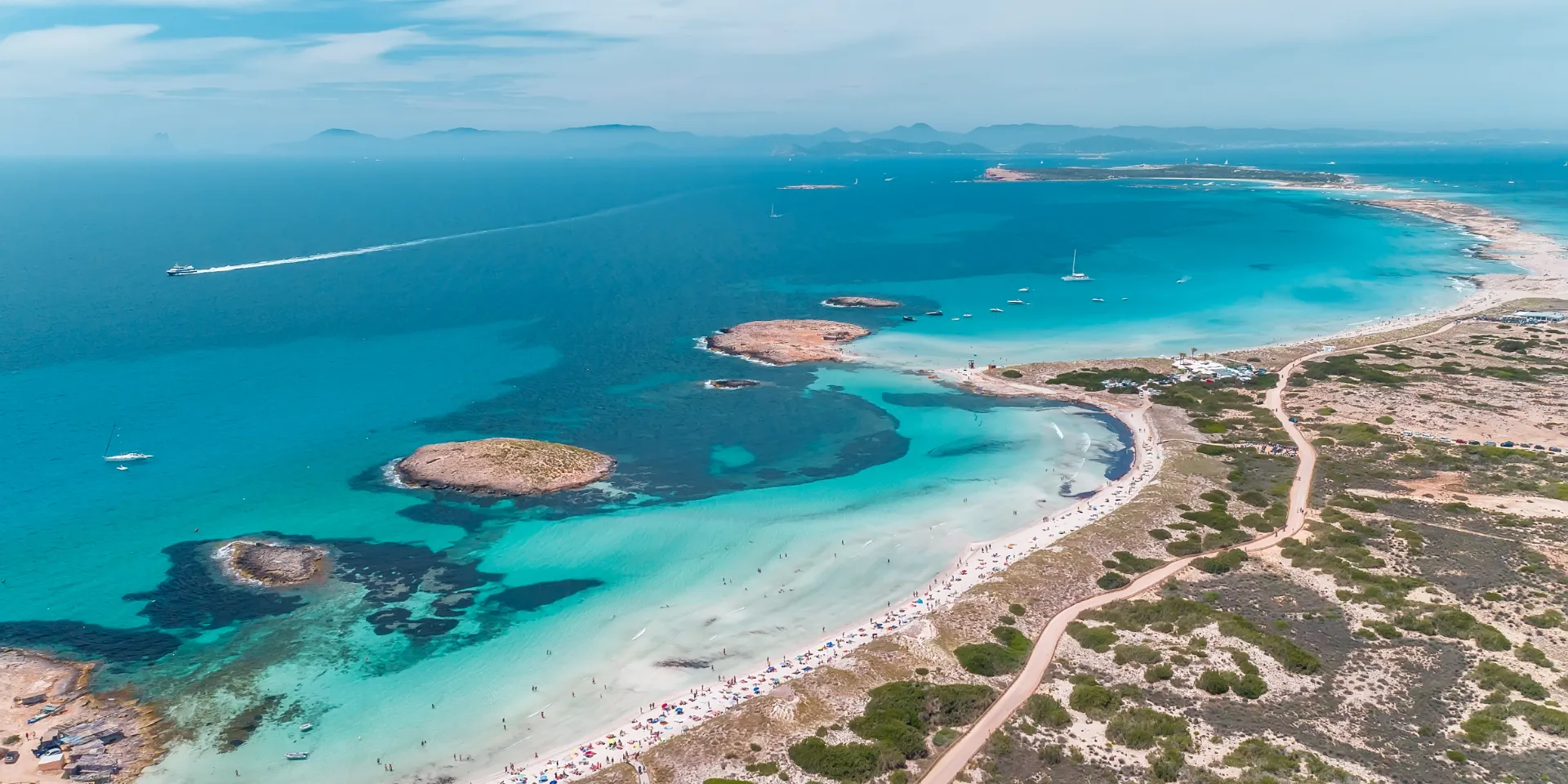Küste von Formentera in Spanien