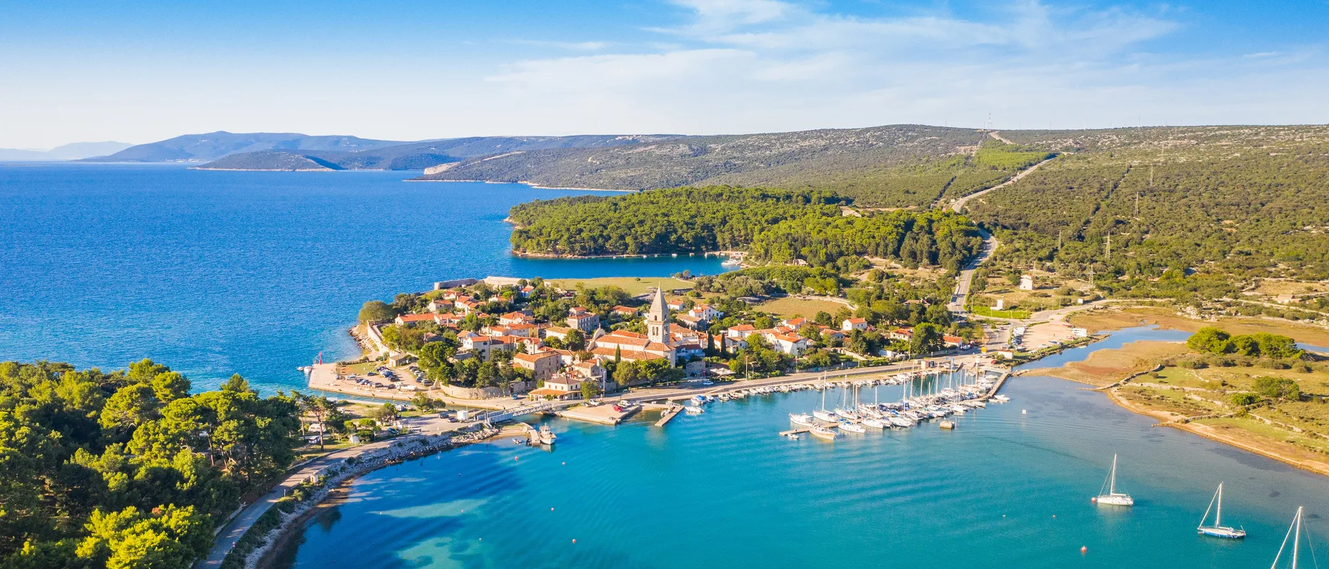 Osor zwischen den Inseln Cres und Mali Lošinj, Kroatien