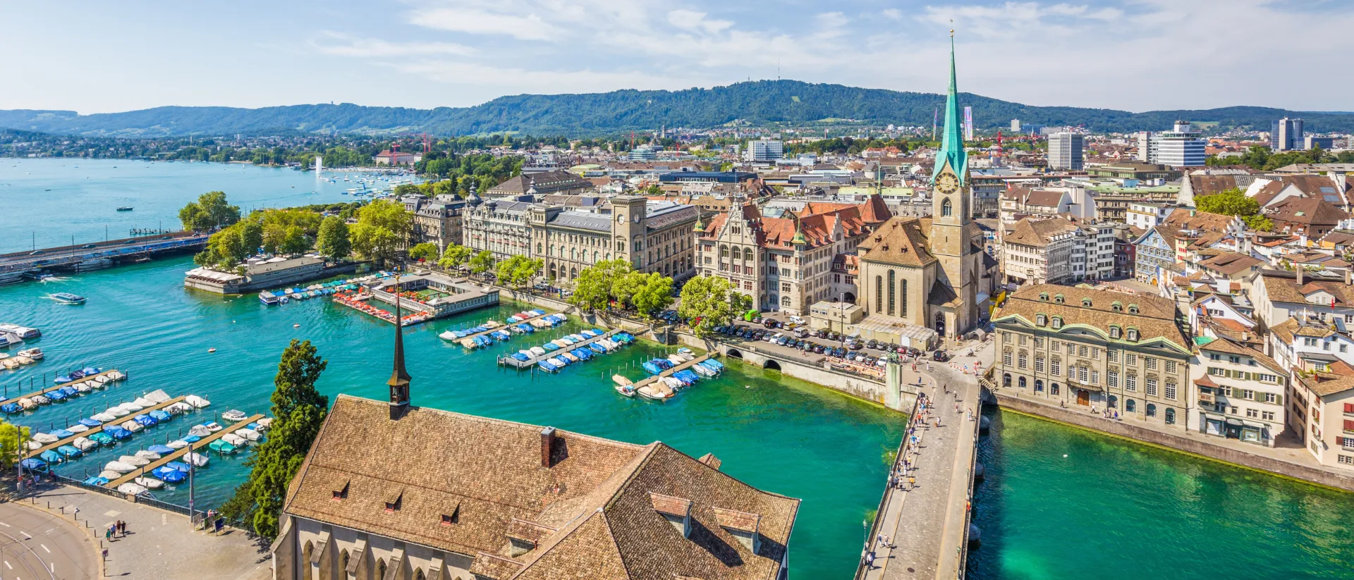 Zürich aus der Vogelperspektive