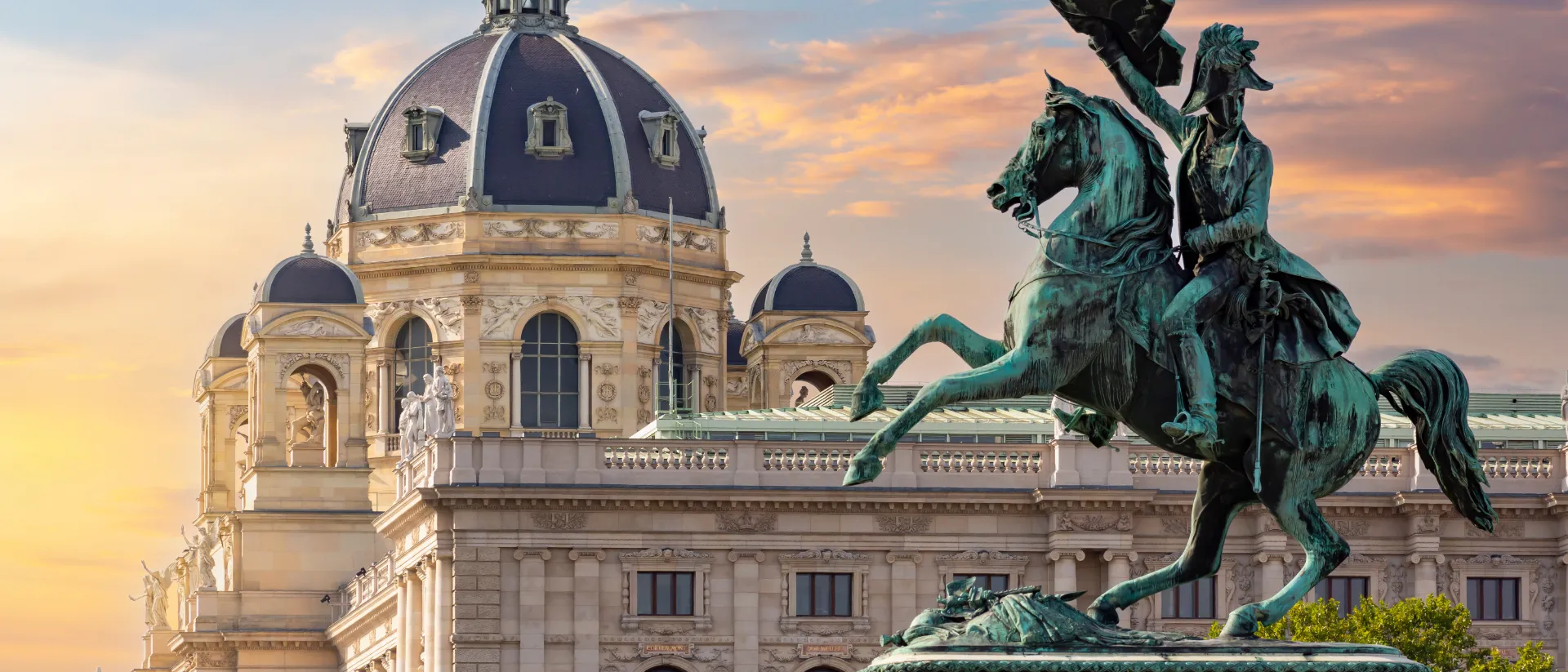 Ausblick auf den Heldenplatz in Wien