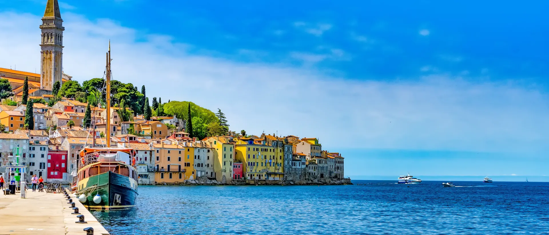 Altstadt und Hafen von Rovinj, Kroatien