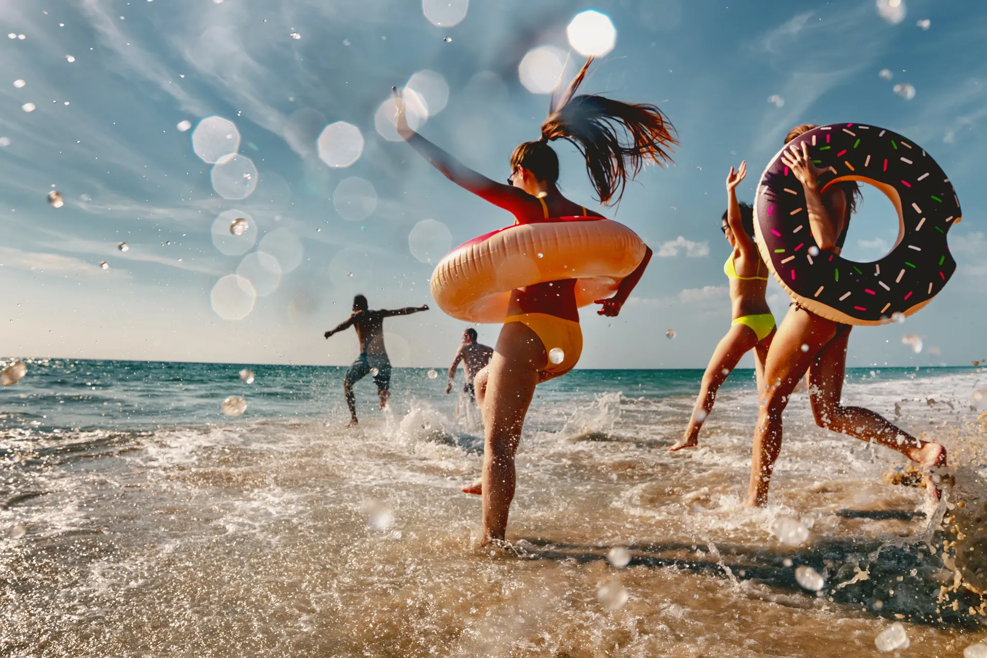 Badeurlaub mit Freunden