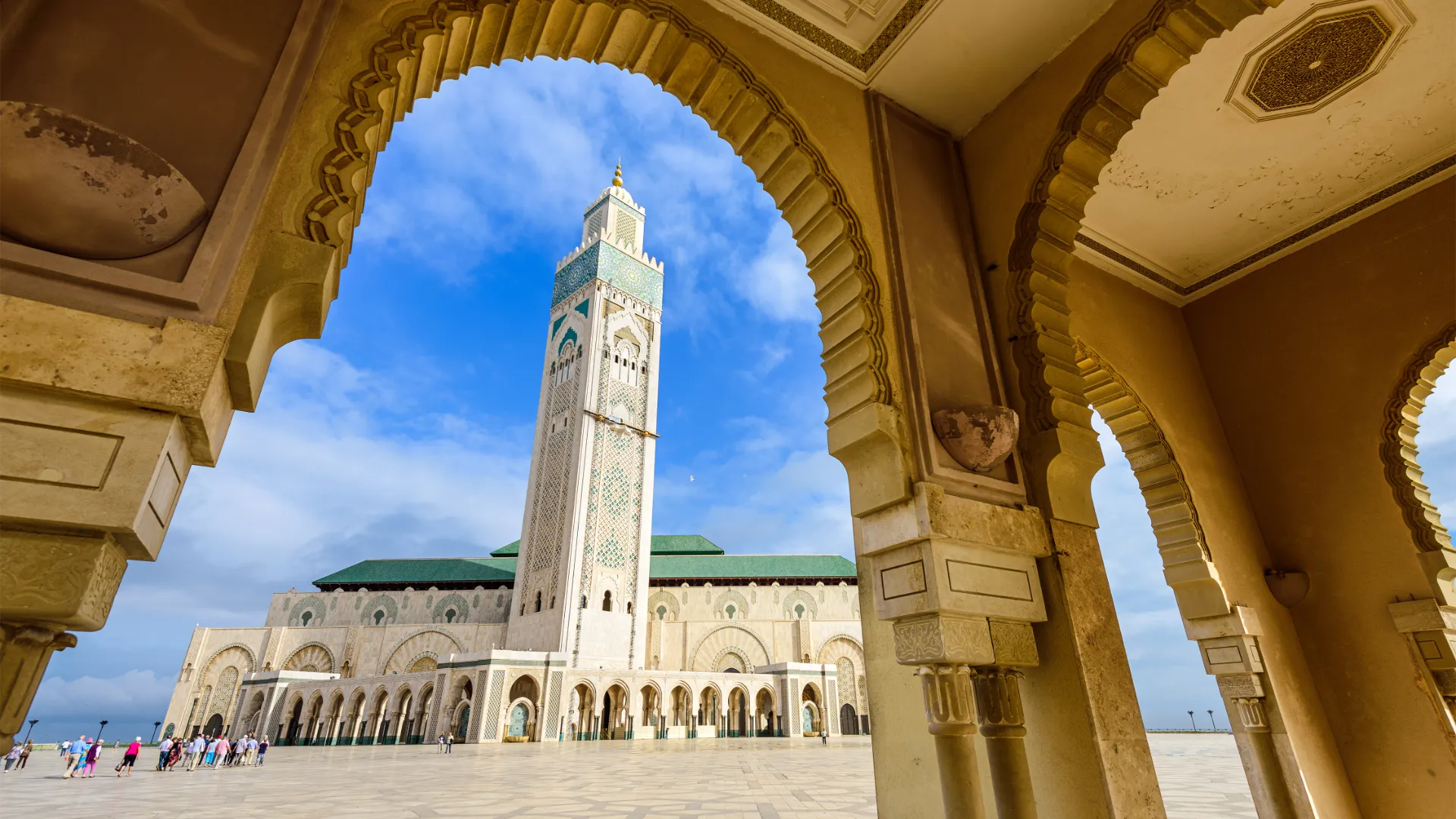 Casablanca/ Blick auf Moschee