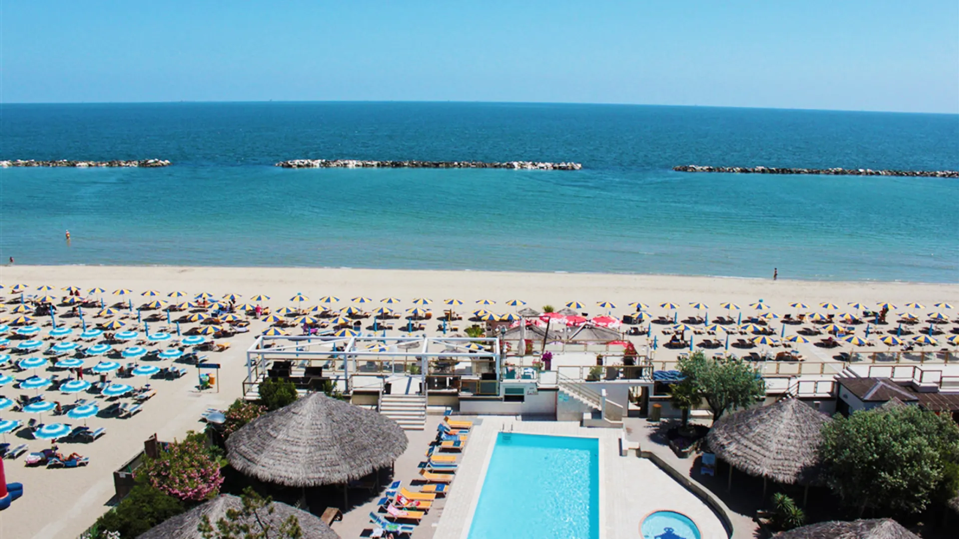 Hotel Azzurra Club - Meerblick
