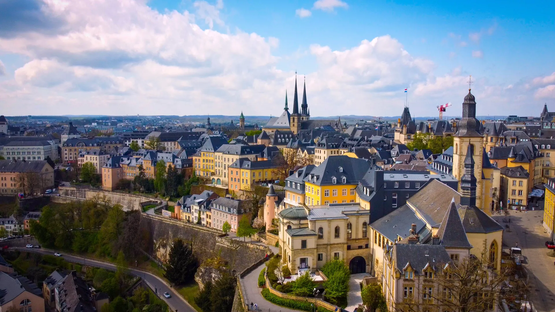 Luxemburg aus der Vogelperspektive