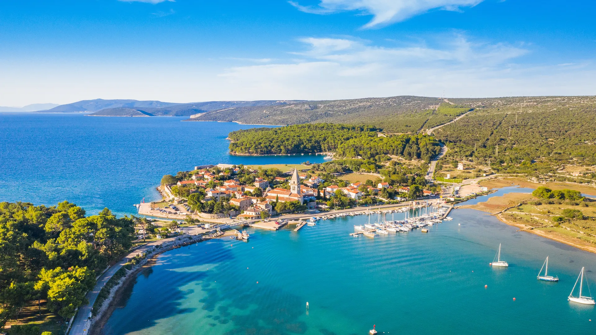 Osor zwischen den Inseln Cres und Mali Lošinj, Kroatien