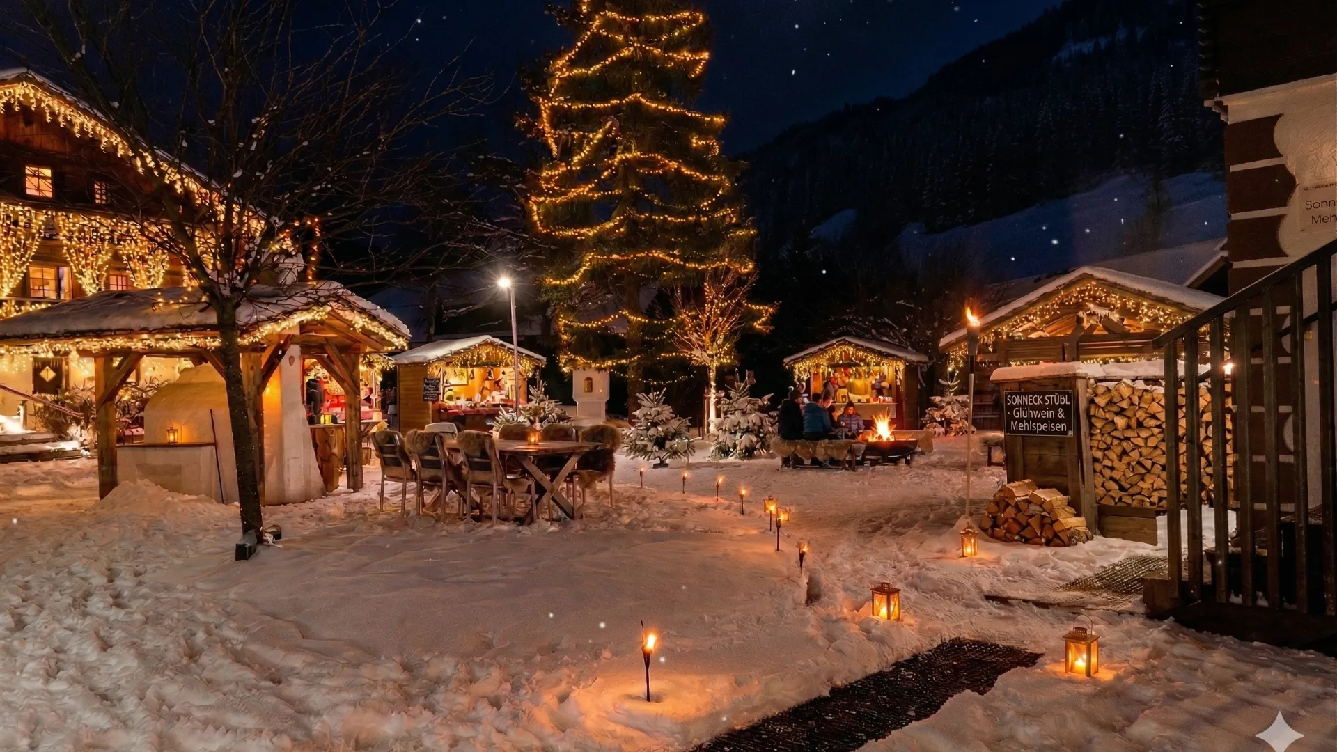 Weihnachtsdorf, Bild KI-optimiert