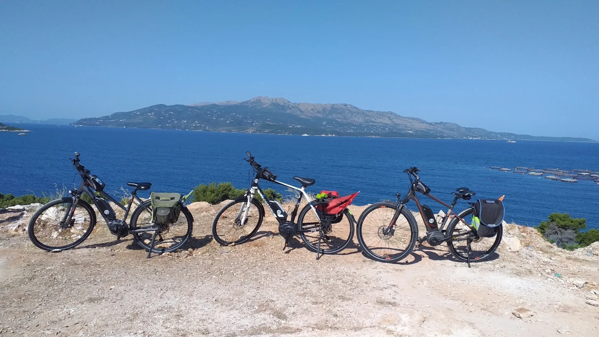 Stopp mit Ausblick am Meer
