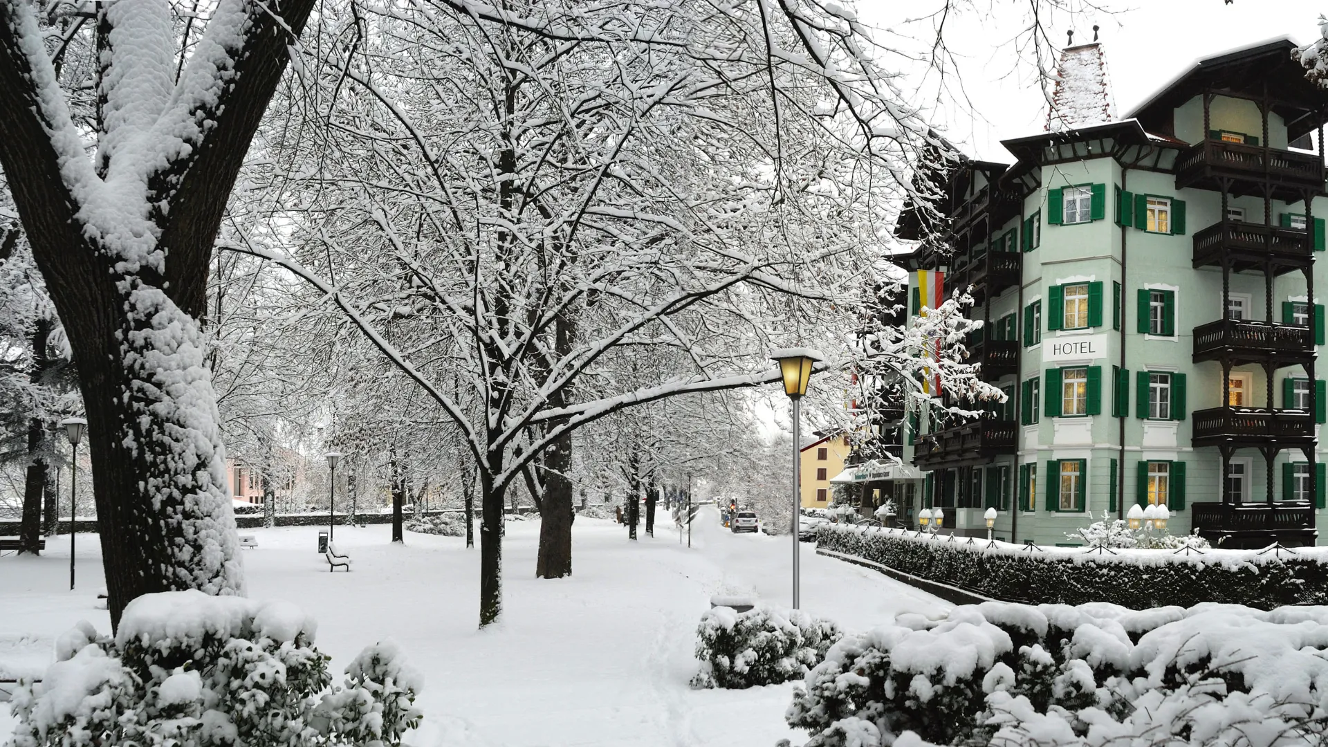 Hotel Grüner Baum - Hotelansicht Winter