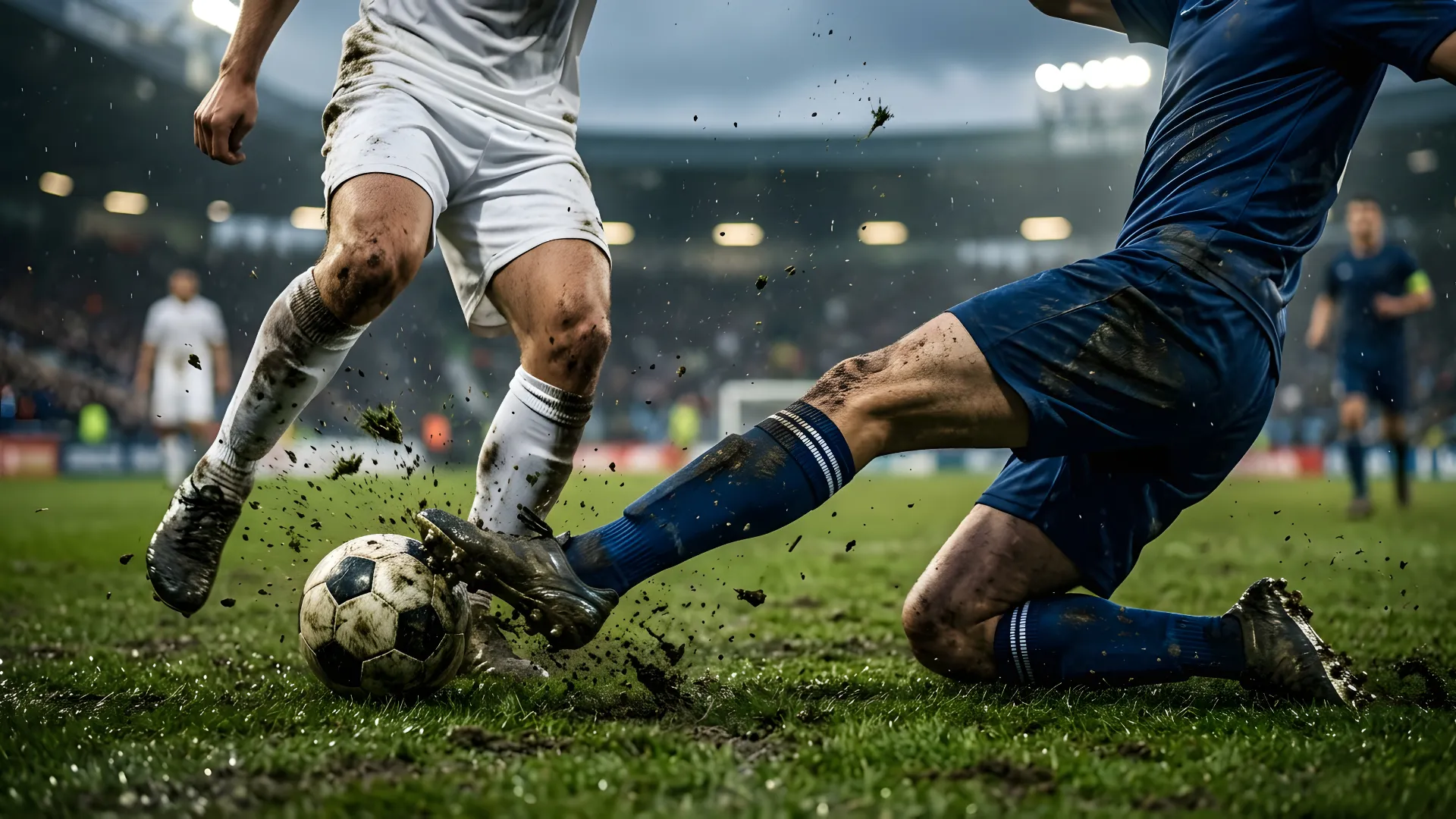 Imagebild Fußballer in Action (KI-generiert/-optimiert)