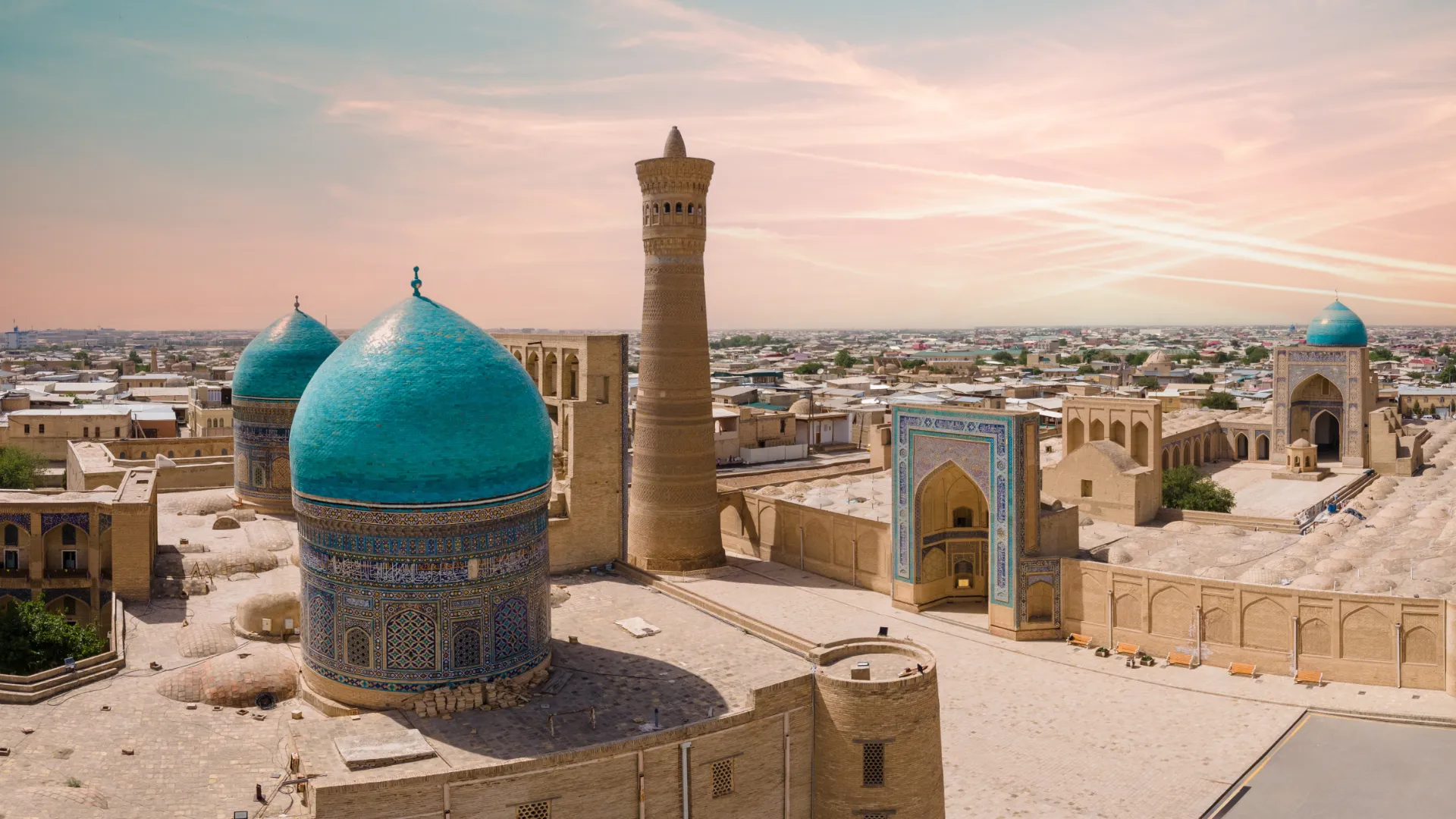 Usbekistan, Mir-i-Arab Madrasa Kalyan minaret Buchara