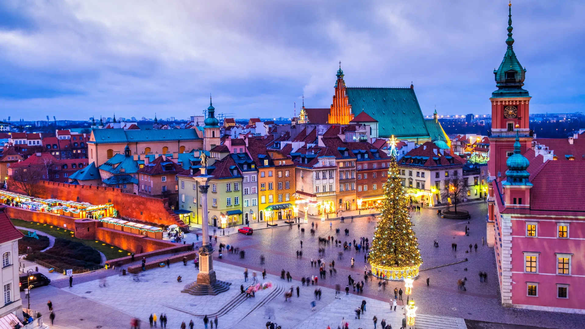 Warschau in Polen im Winter