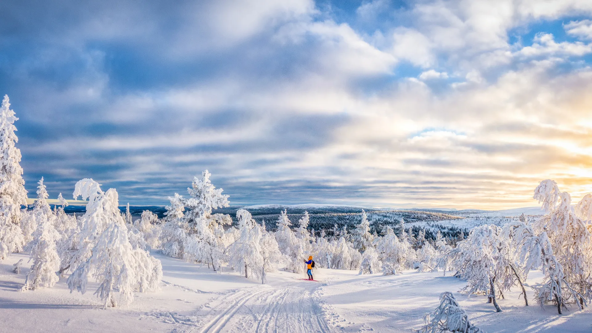 Lappland im Winter, Finnland
