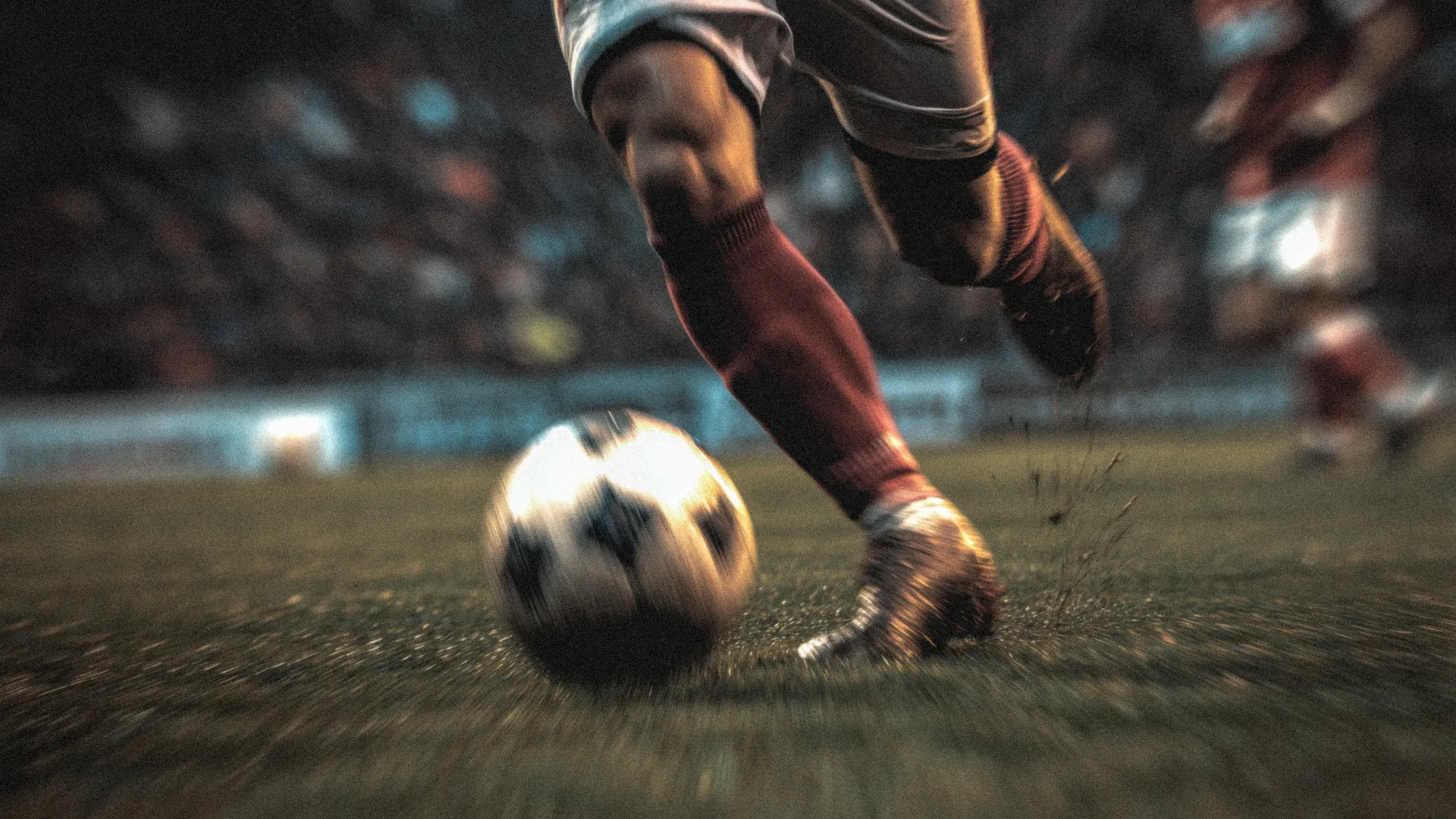 Imagebild Fußballer in Action (KI-generiert/-optimiert)