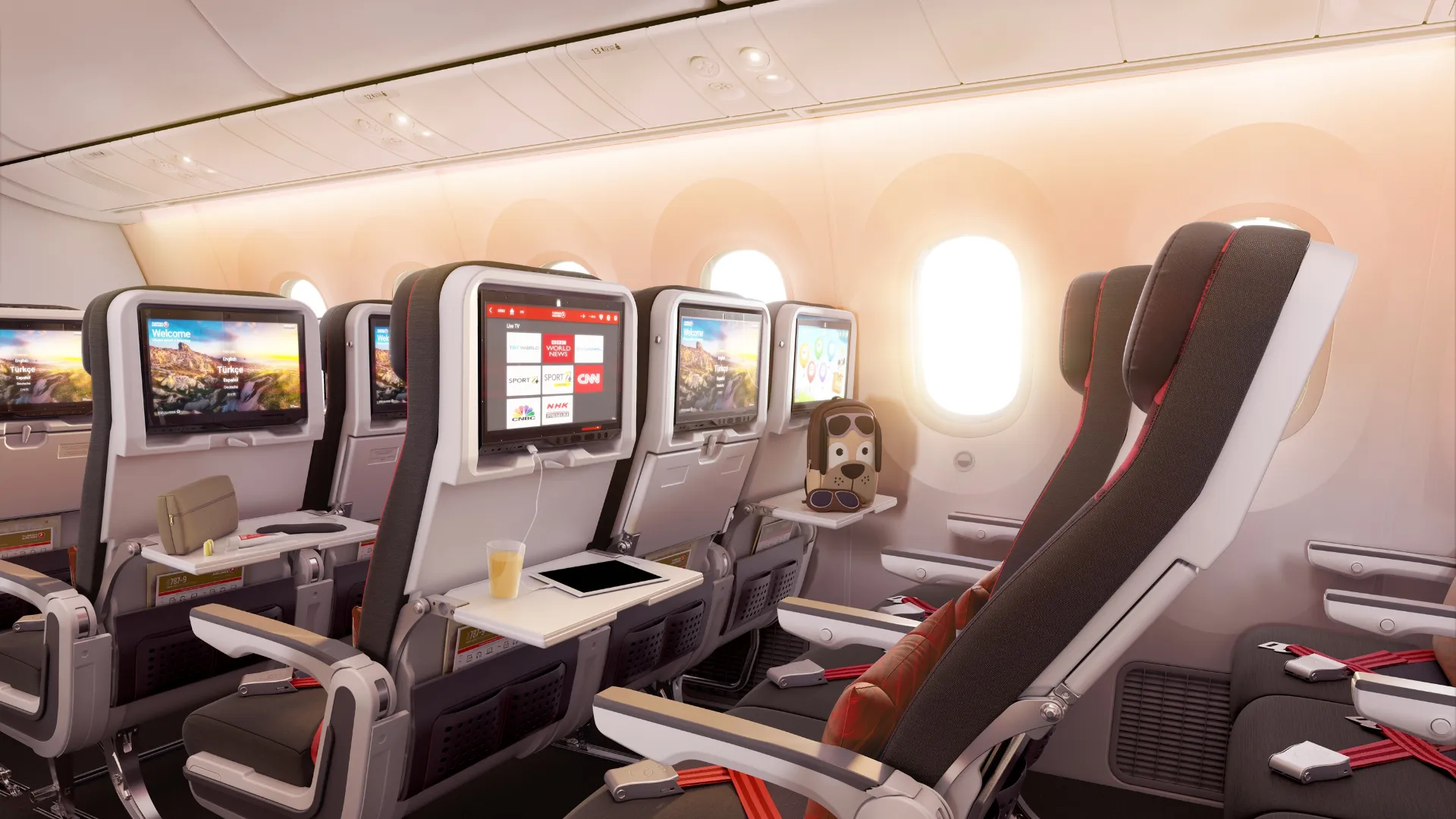 Sitze in der Turkish Airlines