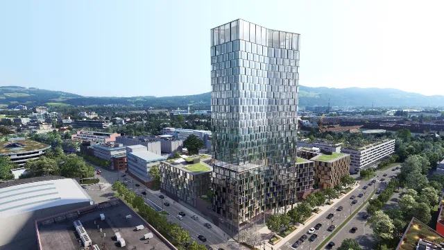 Linz, ARCOTEL Tabakfabrik, Außenansicht