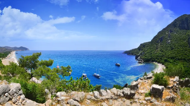 Panoramablick vom Berg Olympos bei Kemer