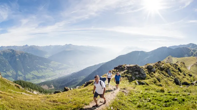 Wanderweg in den Dolomiten