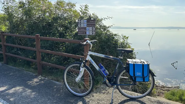Radpause am Meer