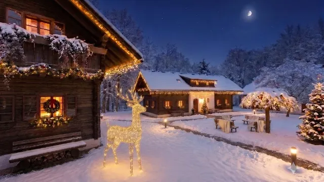 Weihnachtsdorf, Bild KI-optimiert