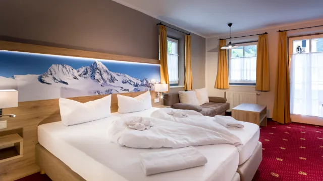 Zimmerbeispiel Familienunterkunft Standard Balkon Jenshof